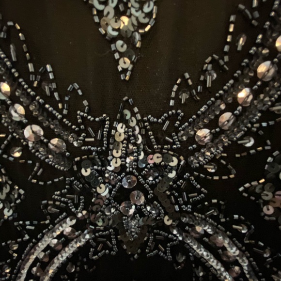 Black dress, full sequence. NEVER WORN WITH TAGS - Picture 3 of 5